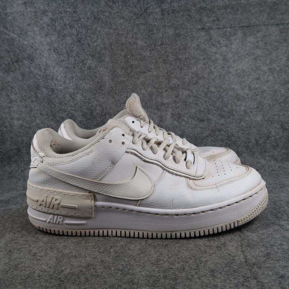 Nike Shoes Womens 11.5 Casual Sneakers Air Force 1 Shadow Trainers White Lace Up